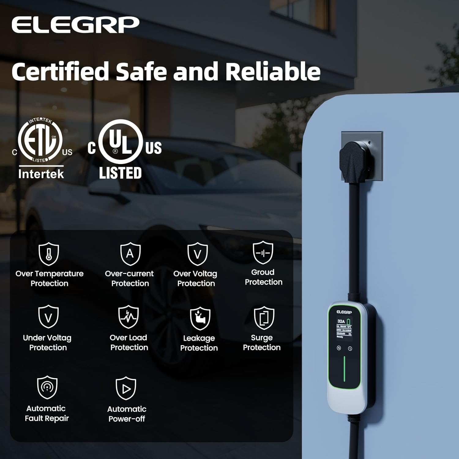 ELEGRP 32 Amp Portable Electri - Portable Ev Charger 评论和价格