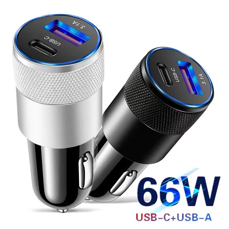 66W USB Car Charger Type C Fas - Fast Ev Charger 评论和价格