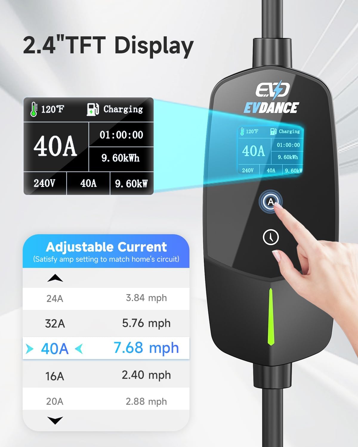 EVDANCE Portable EV Charger fo - Portable Ev Charger 评论和价格