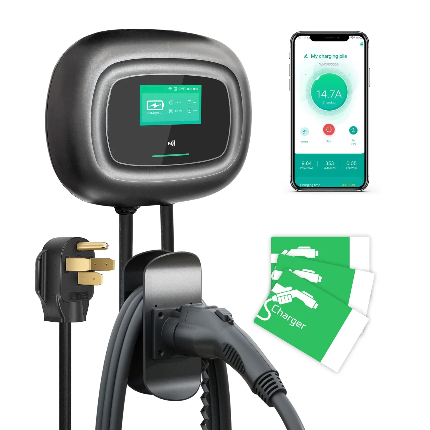 NEW Khons Wall-Mounted Electri - Fast Ev Charger 评论和价格